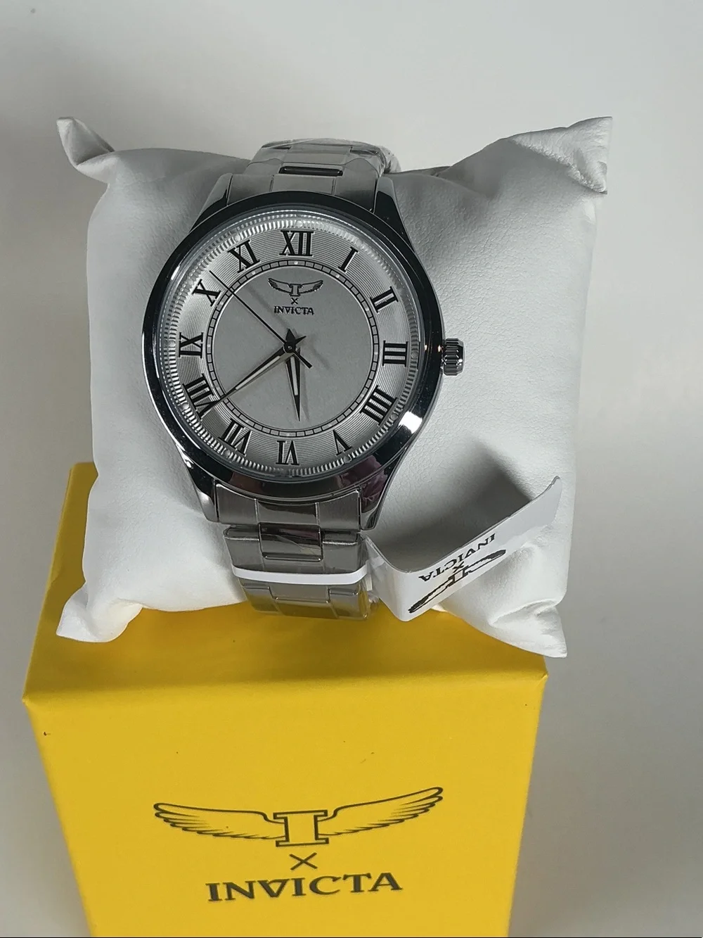 Men’s silver watch Roman numerals - 69886